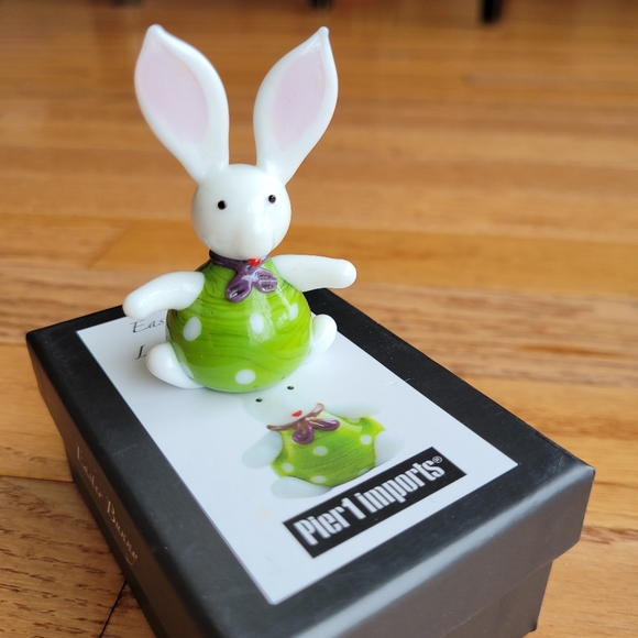 Bunny Rabbit Lapin Glass Figure Gift Easter - Picture 6 of 16